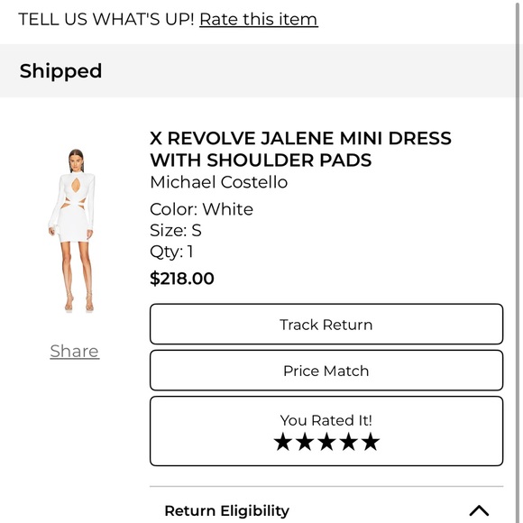 Michael Costello White Cutout Mini Dress - Picture 4 of 4